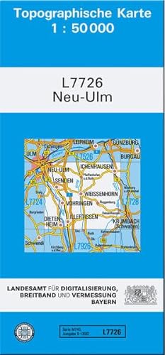 TK50 L7726 Neu-Ulm: Topographische Karte 1:50000 (TK50 Topographische Karte 1:50000 Bayern) von Landesamt für Digitalisierung, Vermessung Bayern